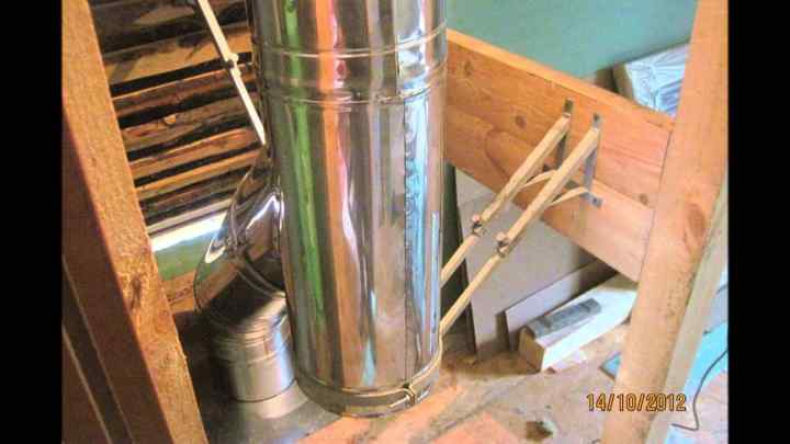 Як зробити монтаж димоходу з сендвіч-труб через дах
