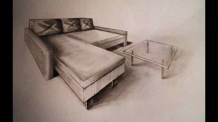 Як намалювати диван