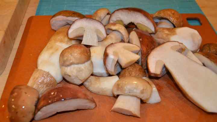 Як приготувати білі гриби