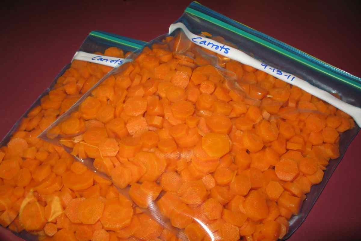 Як заморозити моркву