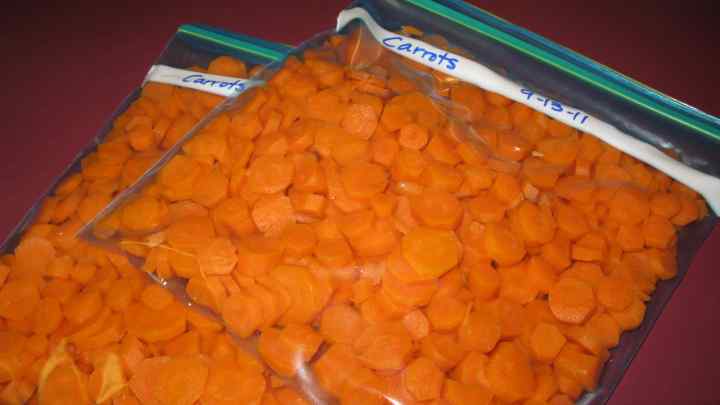 Як заморозити моркву