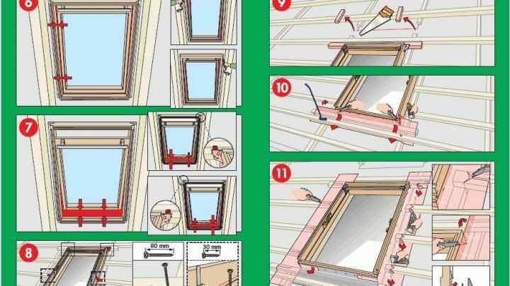 Як встановити вікно мансардів