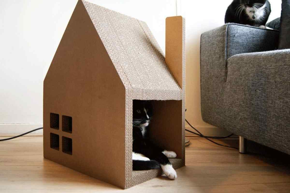 Як зробити будинок для кішок своїми руками