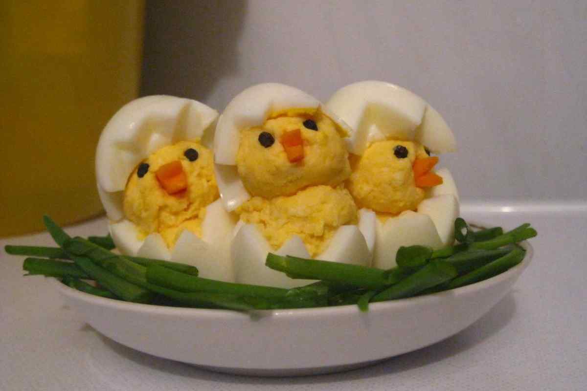 Як приготувати закуску з яєць "" Курчата "