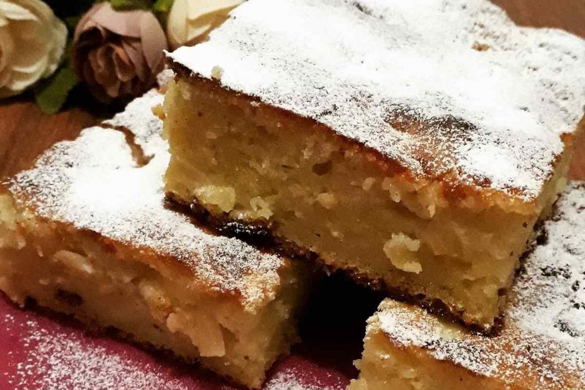 Як приготувати пісочно-творожний пиріг з яблуками
