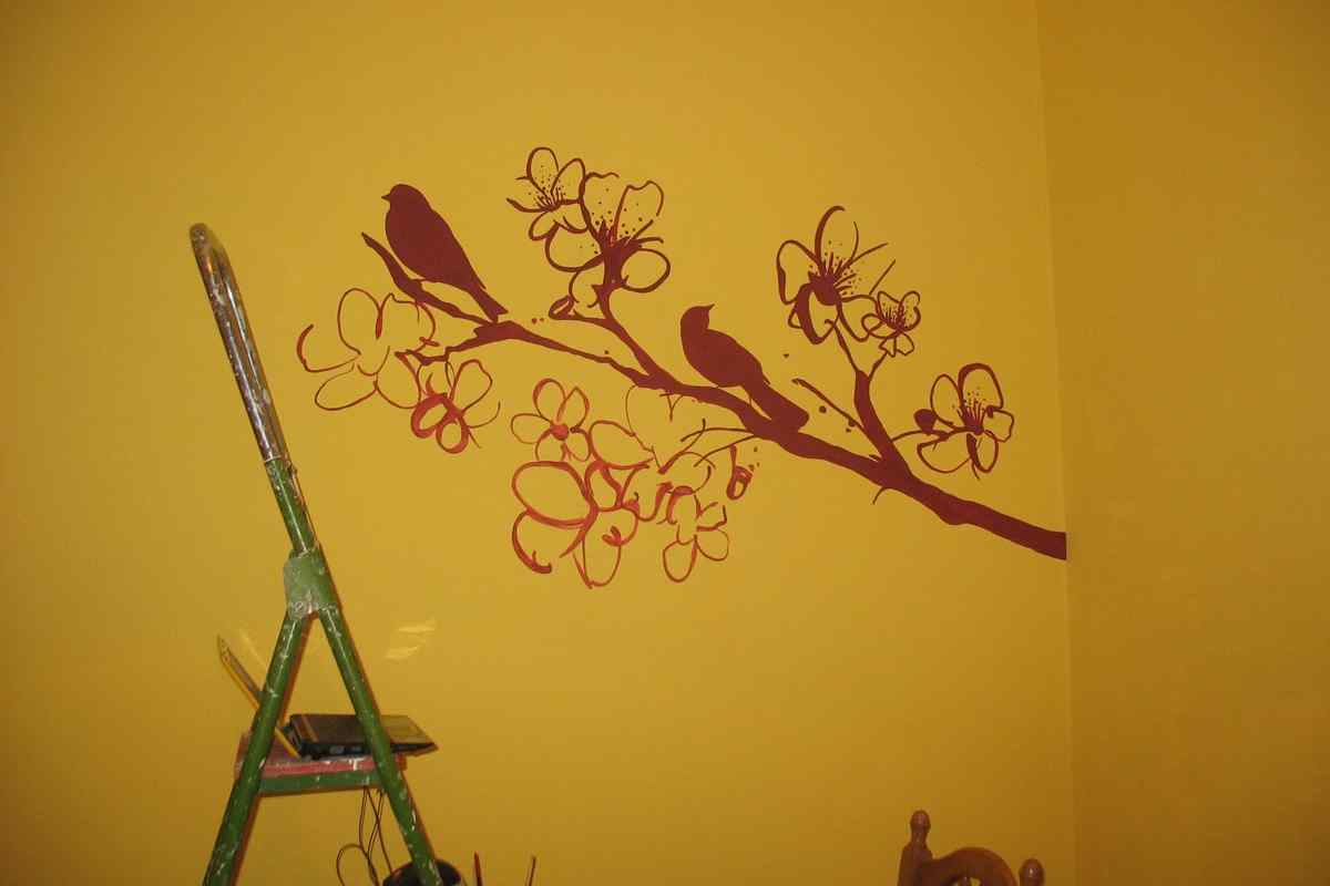 Як зробити малюнок на стіні