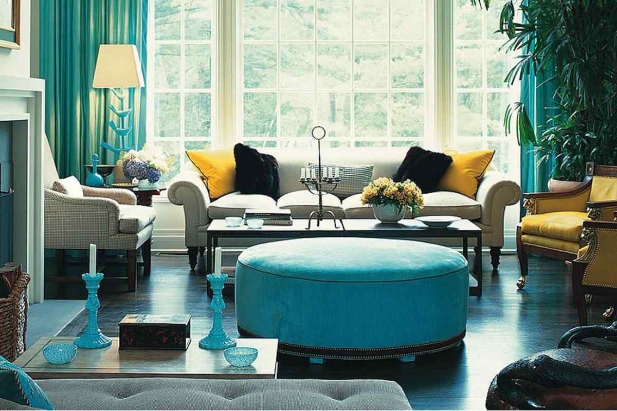 Бірюзовий колір у дизайні квартир