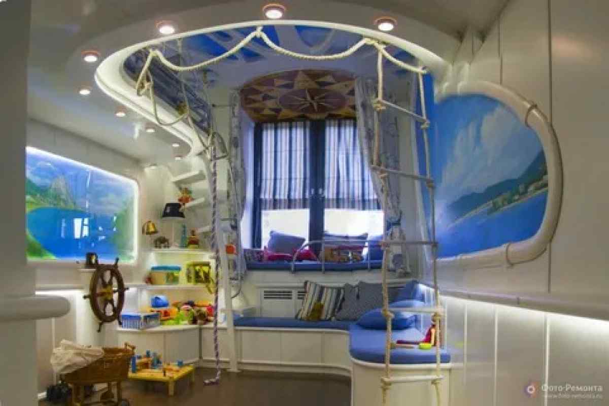 Морський інтер 'єр у дитячій кімнаті: особливості оформлення
