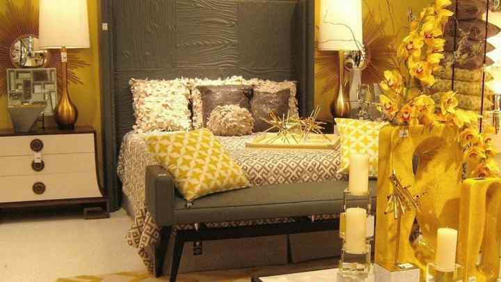 Як оформити спальню у жовтому кольорі