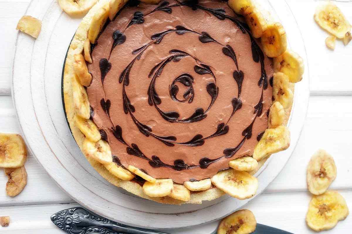 Як приготувати торт з шоколадом і бананом