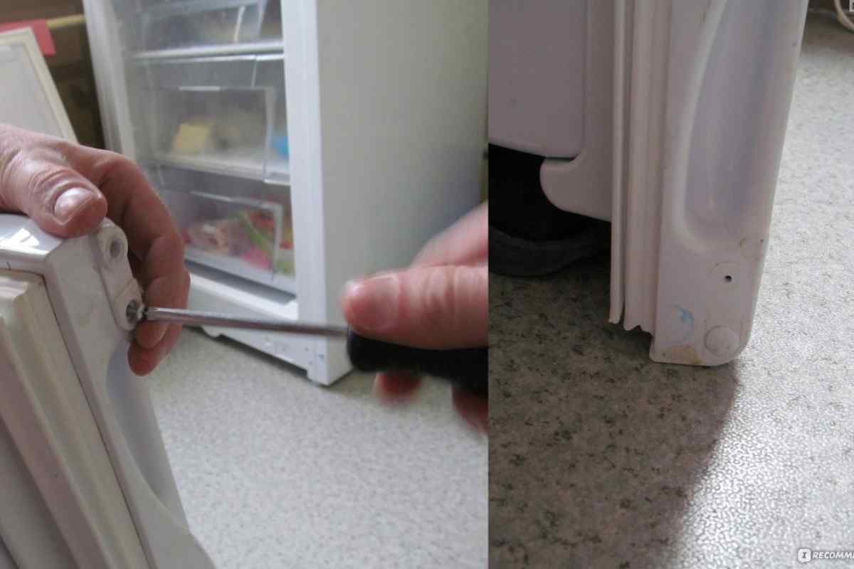 Як переставити дверцята холодильника