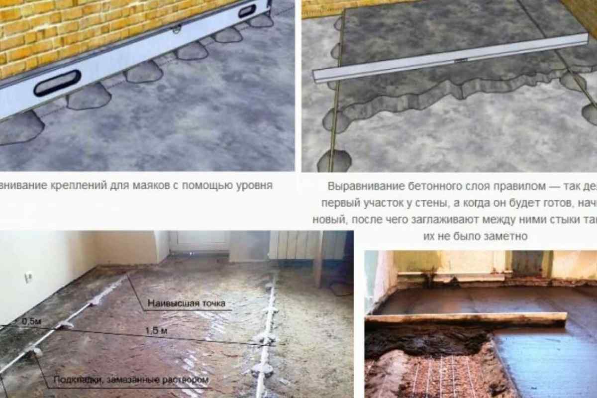 Як вирівнювати бетонні підлоги