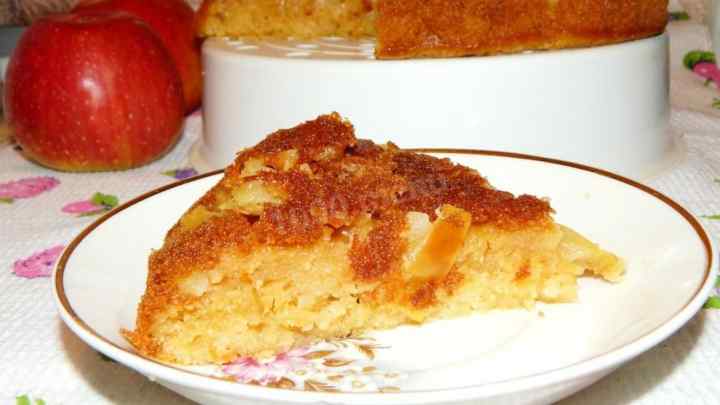 Рецепт шарлотки з яблуками нашвидкуруч