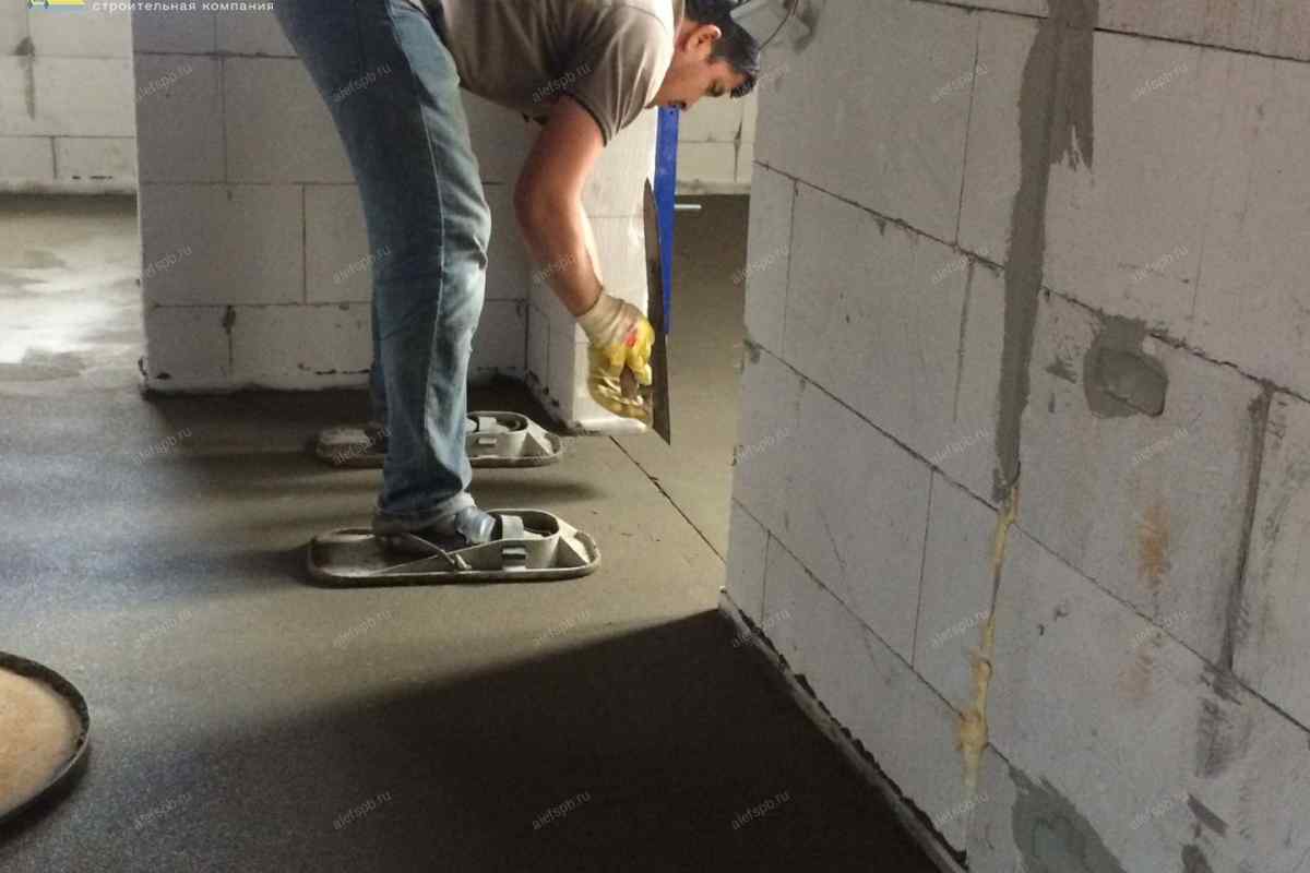 Як залити цементно-піщану стяжку підлоги