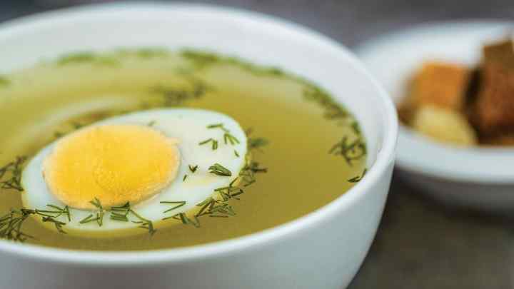 Як приготувати суп з яйцем