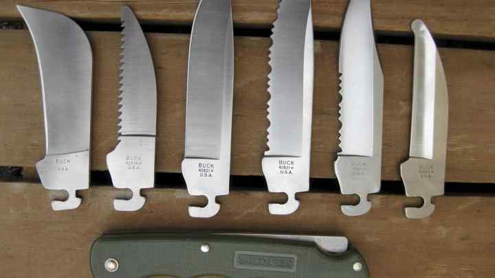 Основні види ножів. Види складних ножів