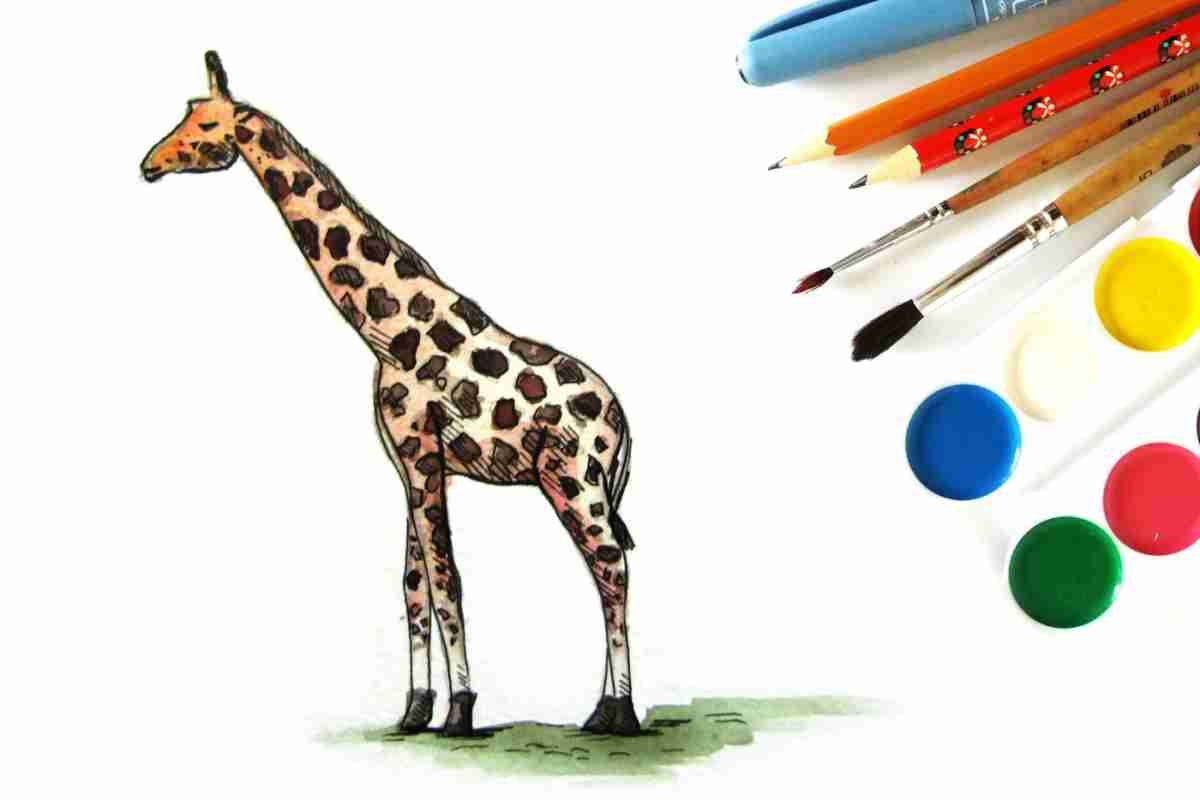 Як намалювати жирафа олівцем?