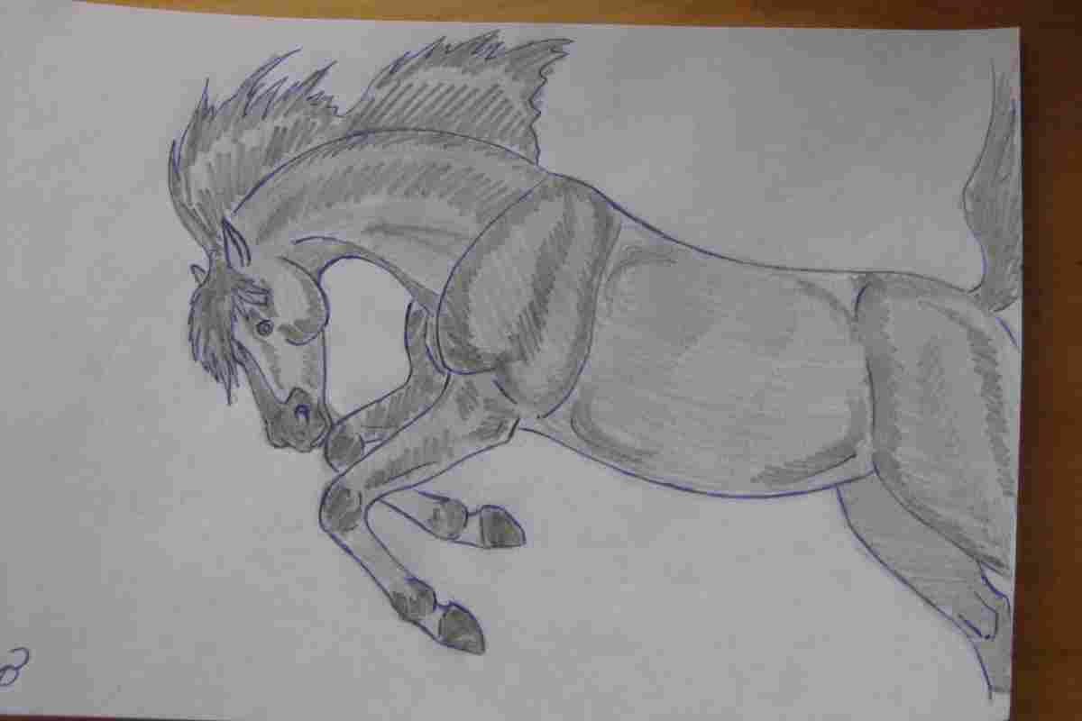 Як намалювати коня олівцем поетапно. Вчимо дитину малювати красивого коня