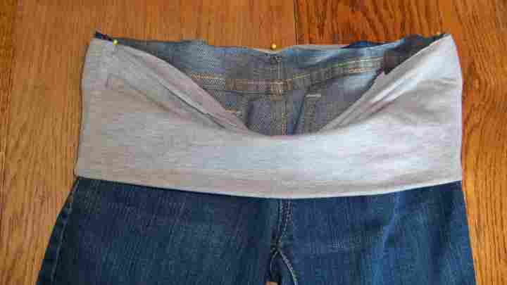 Як перешити штани для вагітної