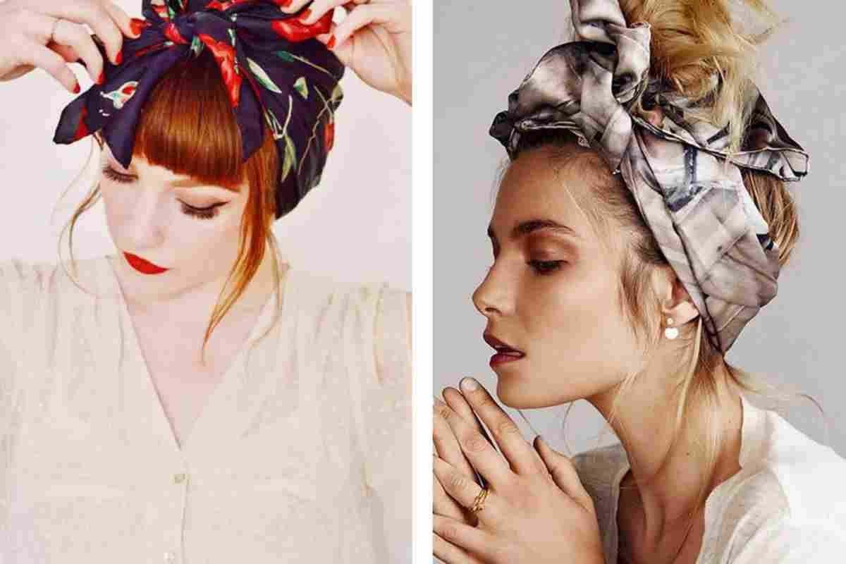 Як красиво пов'язати косинку на голову: модні способи