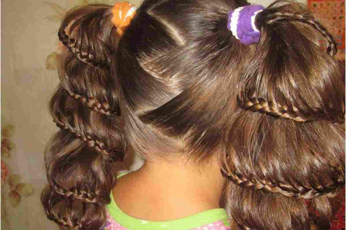 Дитячі зачіски для волосся середньої довжини