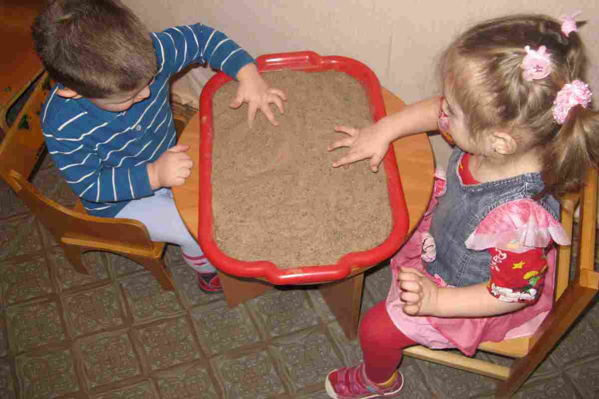 Ігри з піском у дитячому садку