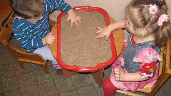 Ігри з піском у дитячому садку