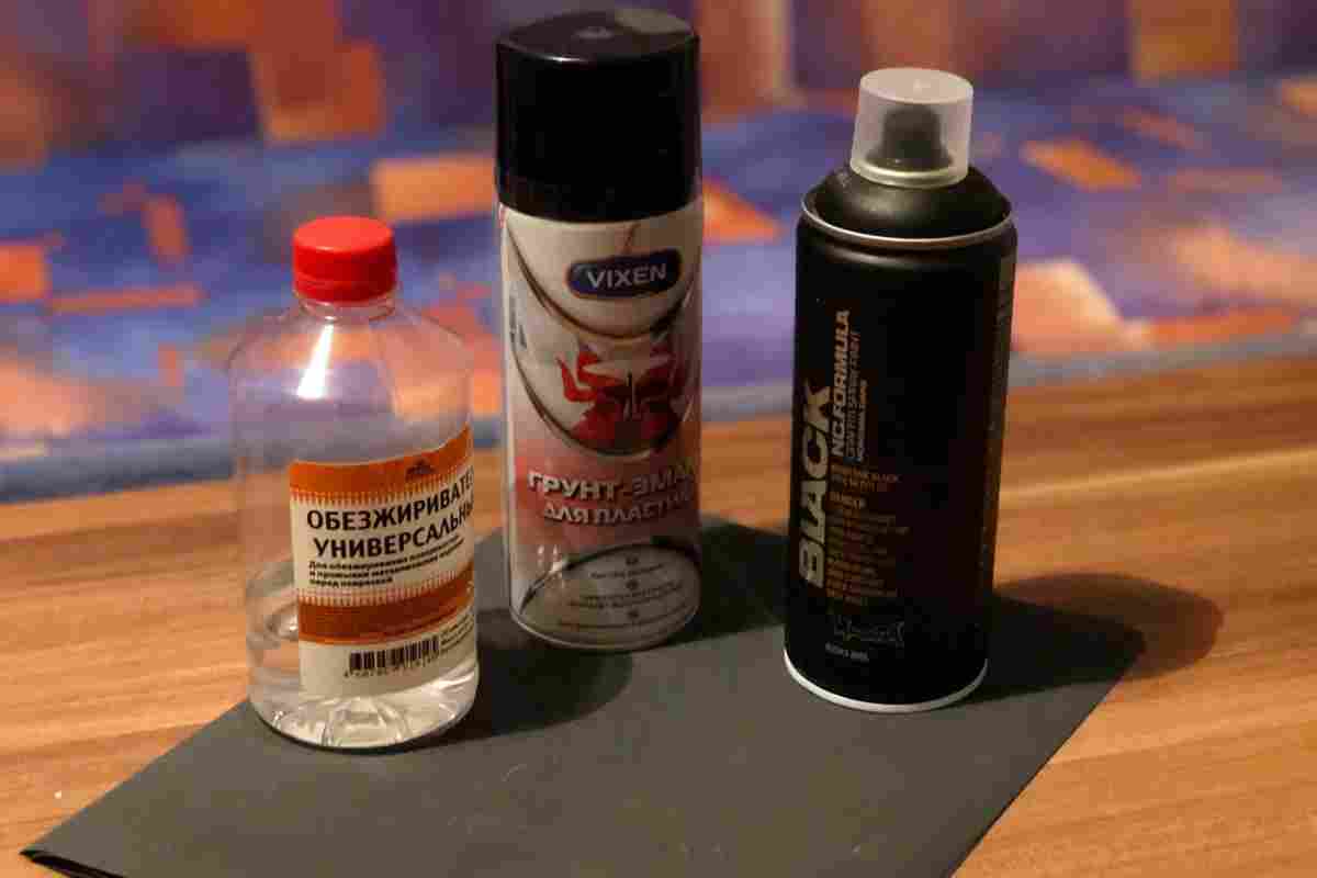 Аерозольна фарба для пластику: правила використання